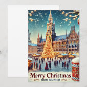ミュンヘンのノスタルジック・クリスマス - ホリデーチャーム 招待状 (正面/裏面)