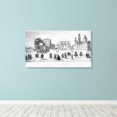 ミュンヘンの見解， 1869 キャンバスプリント (インサイチュ (ウッドフロア))