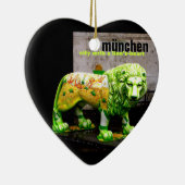 ミュンヘンの通りの芸術のライオンドイツ記念品のX'masのギフト セラミックオーナメント (右)