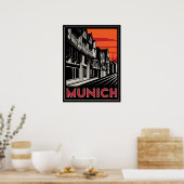 ミュンヘンオクトーバーフェストアートデコ・レトロポスター ポスター (キッチン)