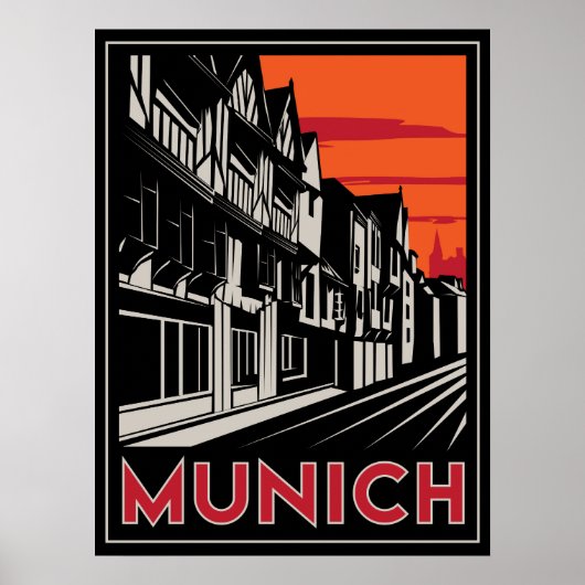 ミュンヘンオクトーバーフェストアートデコ・レトロポスター ポスター (正面)