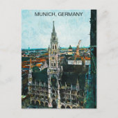 ミュンヘンカラフルドイツ油絵を描 ポストカード (正面)