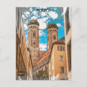 ミュンヘンカラフルドイツFrauenkirche ポストカード (正面)