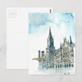 ミュンヘンシティホールマリエンプラッツ ポストカード (正面/裏面)