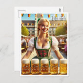 ミュンヘンドイツオクトーバーフェスト ポストカード (正面/裏面)