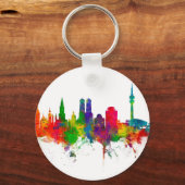 ミュンヘンドイツスカイラインミュンヘン キーホルダー (正面)