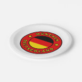 ミュンヘンドイツランド ペーパープレート (アングル)