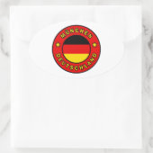 ミュンヘンドイツランド 楕円形シール (バッグ)