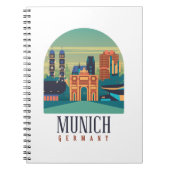 ミュンヘンバイエルドイツヴィンテージ旅行 ノートブック (正面)