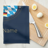 ミュンヘンバイエルンヴィンテージオクトーバーフェストドイツシティ キッチンタオル (四つ折り)