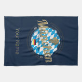 ミュンヘンバイエルンヴィンテージオクトーバーフェストドイツシティ キッチンタオル (横)