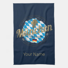 ミュンヘンバイエルンヴィンテージオクトーバーフェストドイツシティ キッチンタオル