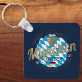 ミュンヘンバイエルンヴィンテージオクトーバーフェストドイツシティ キーホルダー