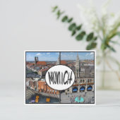 ミュンヘンマルチビュー ポストカード (スタンド正面)