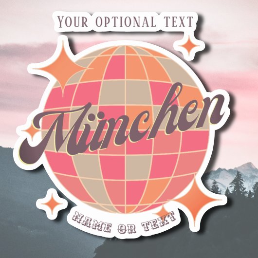 ミュンヘンミュンヘンバヴァリアドイツレトロディスコ シール