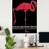 ミュンヘン動物園のヴィンテージ旅行ポスター ポスター (ホームオフィス)