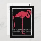 ミュンヘン動物園、ドイツのヴィンテージ旅行ポスター ポストカード (正面/裏面)