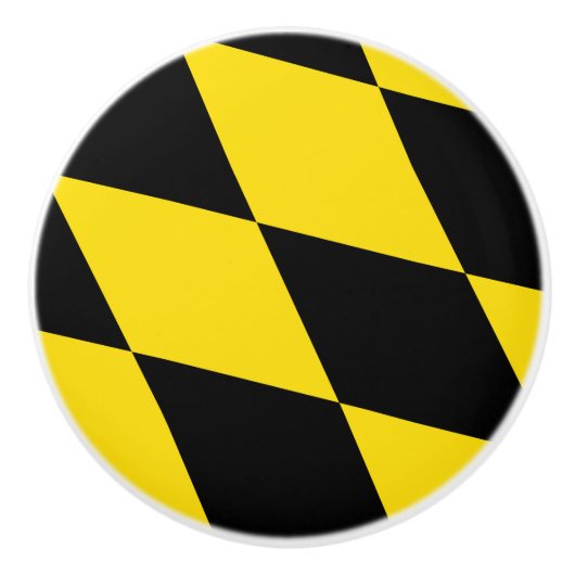 ミュンヘン州旗とセラミックノブの引っ張り セラミックノブ (正面)