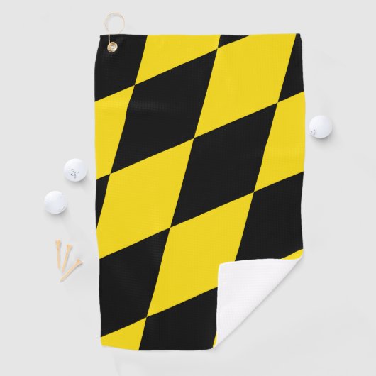 ミュンヘン州旗を持つゴルフタオル ゴルフタオル (インサイチュ)