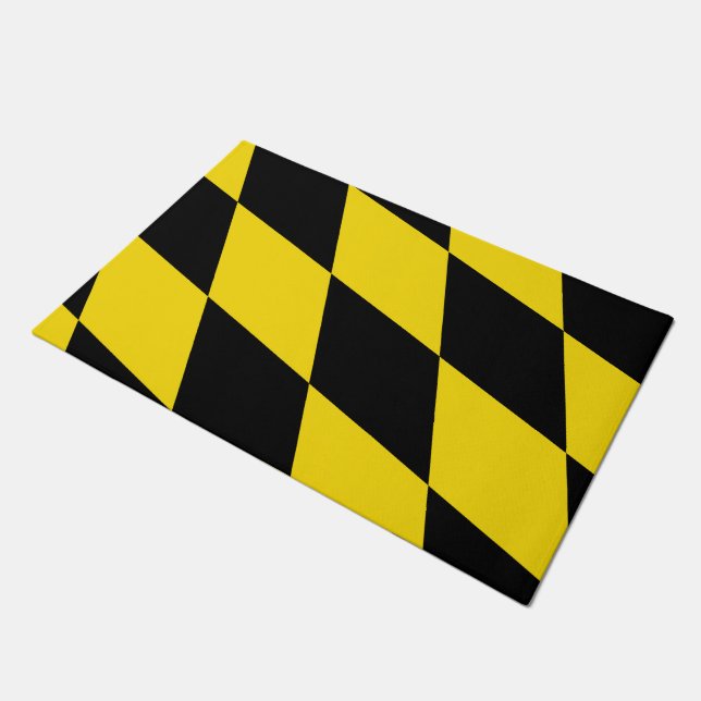 ミュンヘン州旗を持つドアマット ドアマット (アングル)