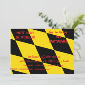 ミュンヘン州旗を持つベビーシャワー招待状 招待状 (スタンド正面)