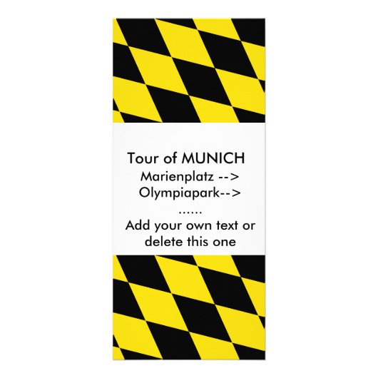 ミュンヘン州旗を持つラックカード ラックカード (正面)