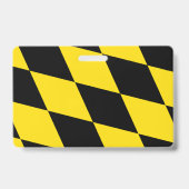 ミュンヘン州旗を持つ名刺 バッジ (裏面)