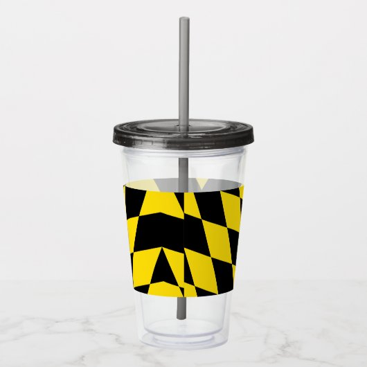 ミュンヘン州旗を持つ愛国的なアクリルタンブラー アクリルタンブラー (右)