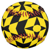 ミュンヘン州旗を持つ愛国的ソフトボール ソフトボール (裏面)