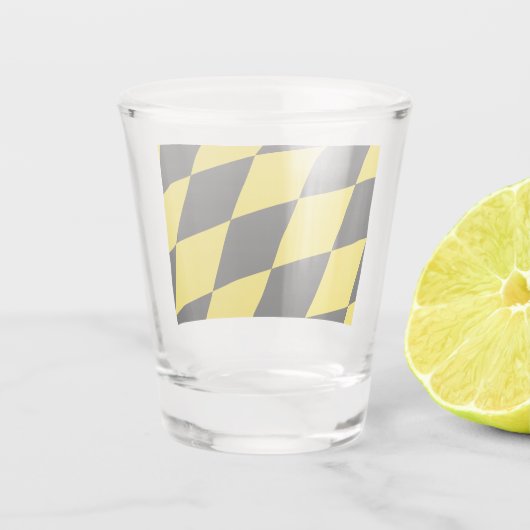 ミュンヘン州旗を掲げた愛国的なショットグラス ショットグラス (裏面)