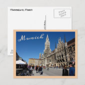 ミュンヘン広場（マリエンプラッツ）はがき ポストカード (正面/裏面)