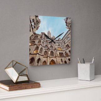 ミュンヘン時計、ラトース・ゴッケンシュピエル。 スクエア壁時計