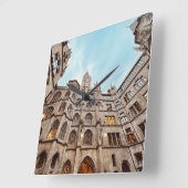 ミュンヘン時計、ラトース・ゴッケンシュピエル。 スクエア壁時計 (傾斜)