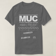 ミュンヘン空港MUC Tシャツ