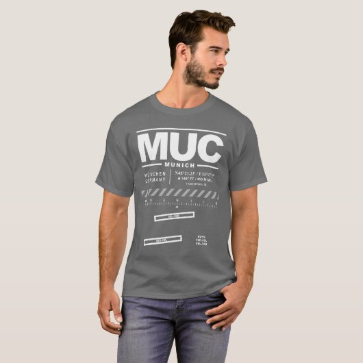 ミュンヘン空港MUC Tシャツ (正面フル)