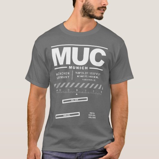 ミュンヘン空港MUC Tシャツ (正面)