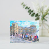 ミュンヘン絵を描ススタコスの水色。 ポストカード (スタンド正面)