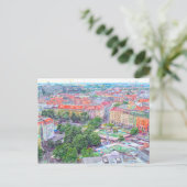 ミュンヘン絵を描ヴィクトゥアリンマーケットのパステル。 ポストカード (スタンド正面)