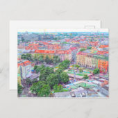 ミュンヘン絵を描ヴィクトゥアリンマーケットのパステル。 ポストカード (正面/裏面)