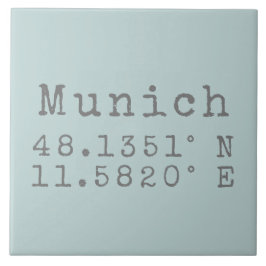 ミュンヘン緯度と経度 タイル