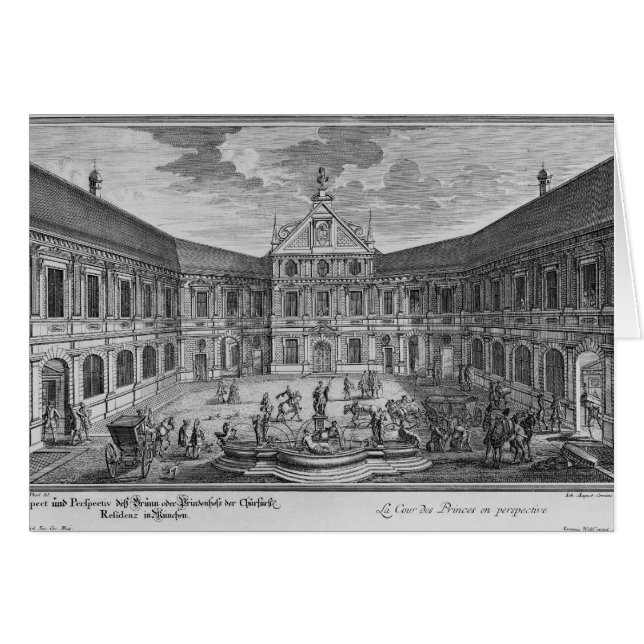 ミュンヘン、ドイツの宮殿 (正面横)