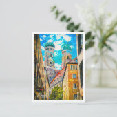 ミュンヘン・ドイツ美しい油絵都市 ポストカード (スタンド正面)