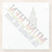 ミュンヘン・バイエルドイツドイツ・ミュンヘン ガラスコースター (裏面)