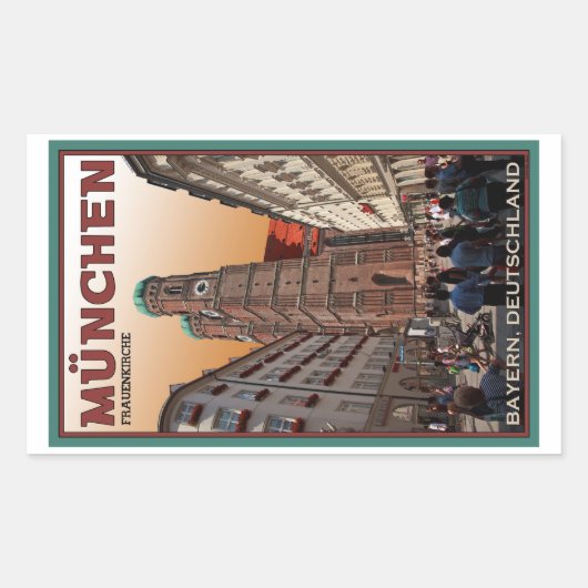 ミュンヘン – フラウエンキルシュ 長方形シール (正面)