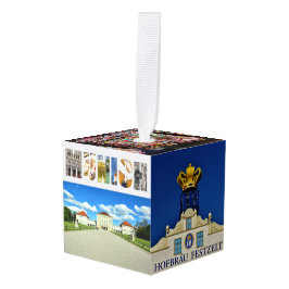 ミュンヘンGermany City Travel Photosクリスマス キューブオーナメント