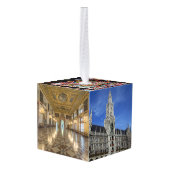 ミュンヘンGermany City Travel Photosクリスマス キューブオーナメント (裏面アングル)