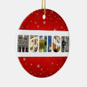 ミュンヘンGermany City Travel Photosクリスマス セラミックオーナメント (右)