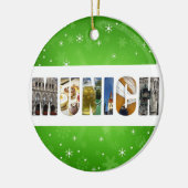ミュンヘンGermany City Travel Photosクリスマス セラミックオーナメント (左)