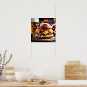 ミュンヘンMunchies：ブラットバーガーBonanza ポスター (キッチン)