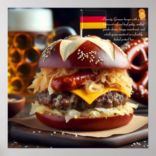 ミュンヘンMunchies：ブラットバーガーBonanza ポスター (正面)